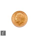 A George V half sovereign dated 1911.