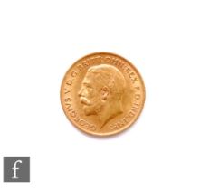 A George V half sovereign dated 1911.