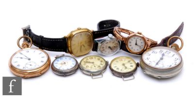 A small parcel lot of assorted wrist and pocket watches to include an Omega Constellation Quartz,