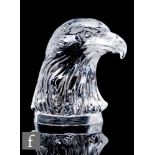 A late 20th Century Baccarat Tete D'Aigle’ (The Eagle), glass table weight modelled as an eagle's
