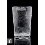 A late 19th Century Stourbridge glass clear crystal tumbler, Northwood Patent acid etched for the