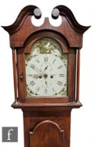 A 19th Century longcase clock with eight day striking movement by William Mortimer Cullen,