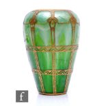 An early 20th Century Loetz Titania vase, circa 1905, of shouldered ovoid form, decorated with a