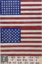 JASPER JOHNS (Born 1930) - The 50th Anniversary of the Whitney Museum of American Art (Double Flag),