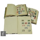 A collection of British and early world stamps, to include a Penny Black, Penny Reds, early