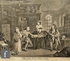 AFTER WILLIAM HOGARTH - 'Marriage a la Mode', engraving, framed, 35cm x 44cm, frame size 49cm x