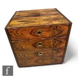 A set of mid century Robert Heritage for Archie Shine rosewood drawers, retailed by Heals, with