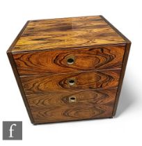 A set of mid century Robert Heritage for Archie Shine rosewood drawers, retailed by Heals, with