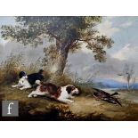 GEORGE ARMFIELD (1808-1893) - Spaniels flushing a mallard, oil on canvas, signed indistinctly,