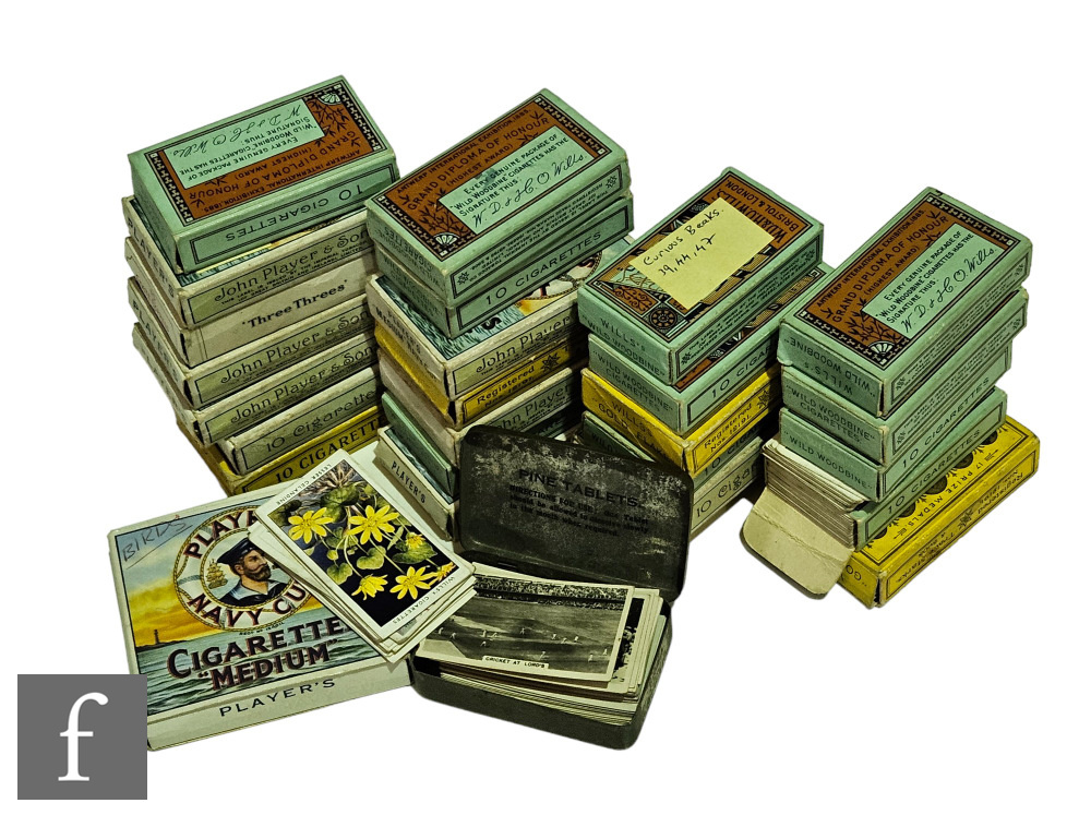 A collection of cigarette cards, some full and part sets, Crickets 1934, Hints on Association