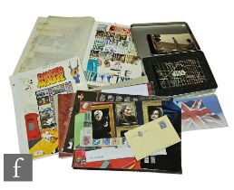 A stock album of pre decimal and world stamps and a quantity of modern issues etc.