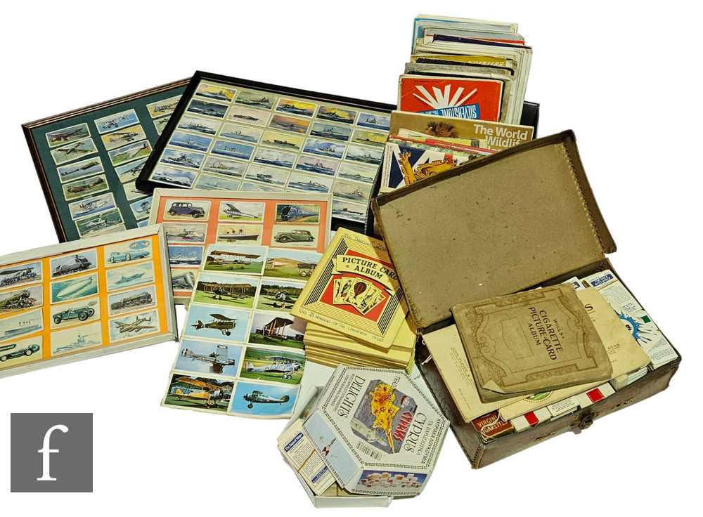 A large quantity of loose cigarette cards and part sets in packets, various slip in and stuck down