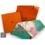 A Hermes Carre 90 Le Sacre du Printemps/Spring Festival silk scarf, designed by Henri d'Origny,