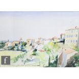 STEPHEN THOMAS (CONTEMPORARY) - 'Italian Village Landscape', watercolour, signed and dated 2001,