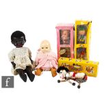 A collection of assorted dolls and puppets, to include Pelham Puppets Horse, Pelham Puppets Tyrolean