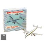 A French Dinky 60C Super G Constellation Lockheed 'Air France',  silver, blue, bare metal propellers