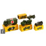 A collection of Dinky military vehicles, to include No. 674 Austin Champ, No. 626 Military