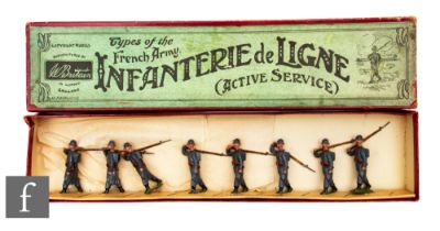 A Britains Types of the French Army 192 Infanterie de Ligne (Active Service), comprising eight