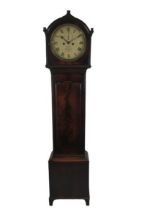 A fine quality William IV Irish mahogany cased Longcase Clock, the circular painted dial signed