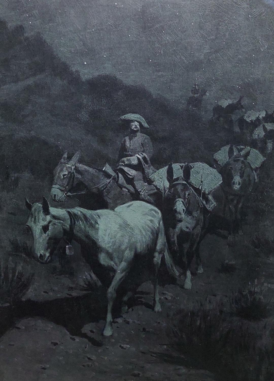 After Frederic Sackrider Remington (1861-1909) A set of 6 artist's Proof coloured Lithographs - Image 6 of 8