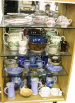 A collection of Irish and varied Pottery, including jugs, bowls etc.; together with some Ironstone