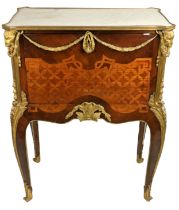 After Jean Francois Oeben (1721-1763) Table á Écrire in kingwood with satinwood inlay, c. 1900, with
