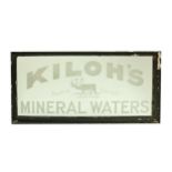 A rare large original landscape Advertisement or Branded Mirror, for 'Kilohs Mineral Waters -