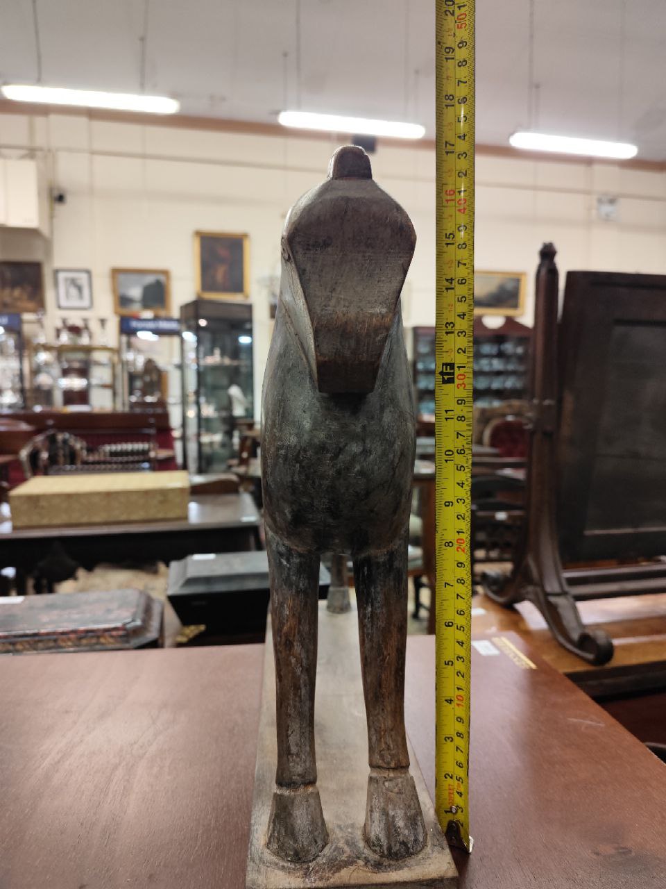 An unusual carved late 19th Century hardwood Model  of a Horse, after the antique. (1) Provenance: - Image 3 of 4