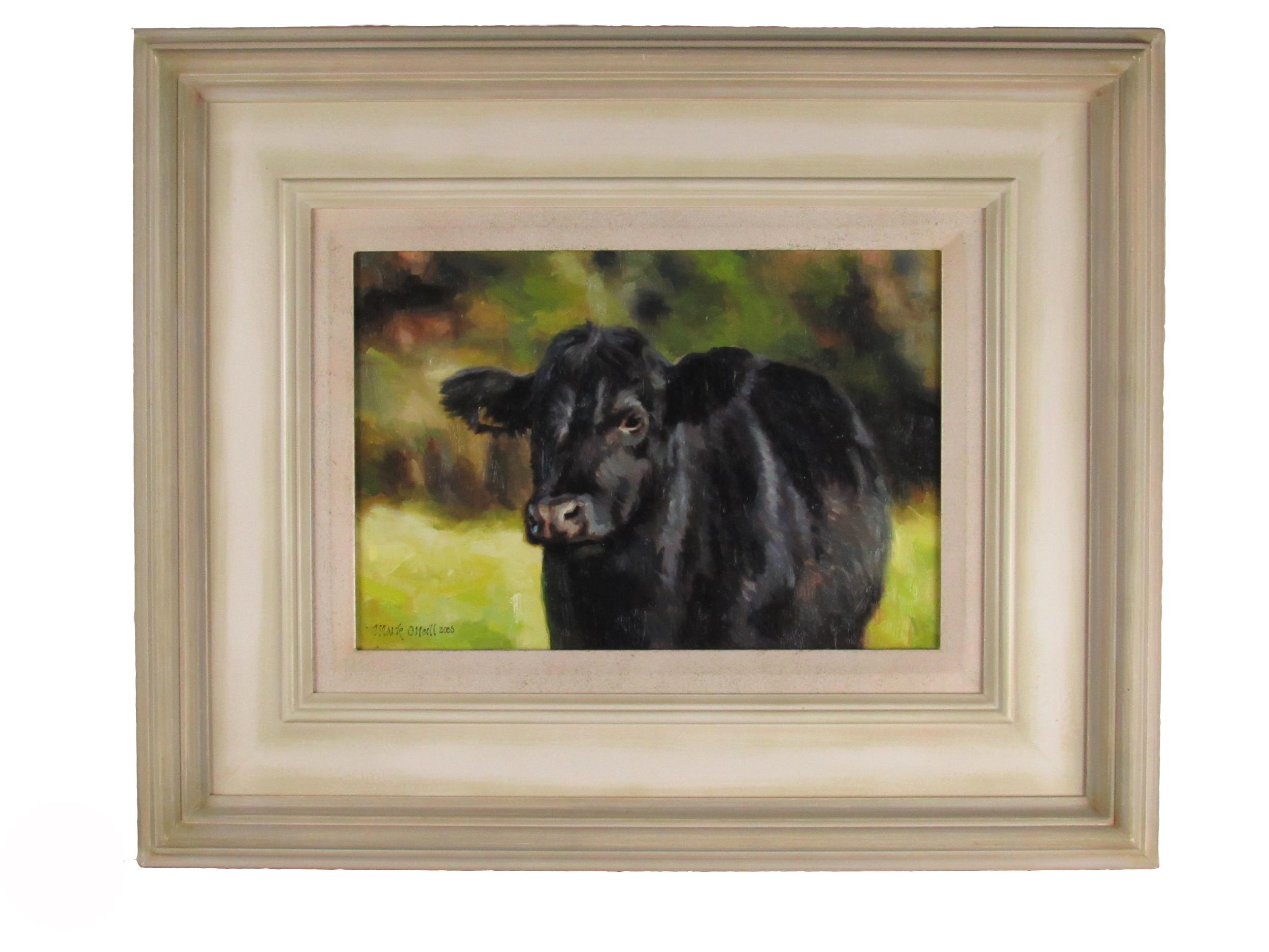 Mark O'Neill, Irish, (B. 1963) "The Black Bull," O.O.B., approx. 21cms x 32cms (8 1/2" x 12 1/2")