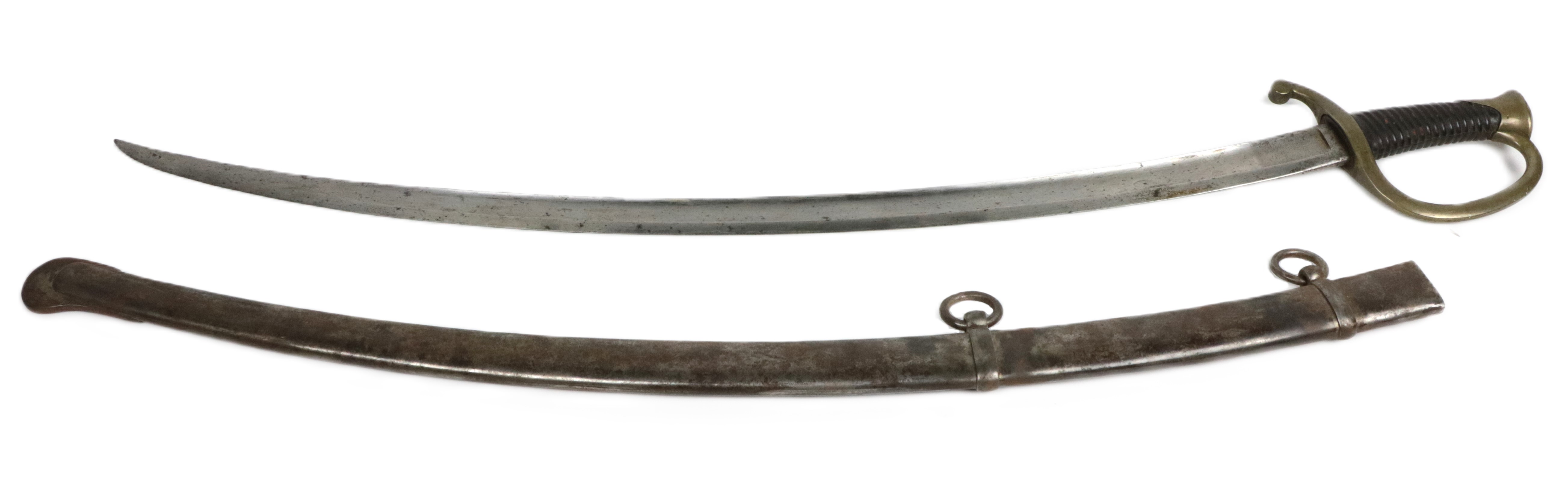 Militaria: An early 19th Century French Cavalry's Troopers Sabre, inscribed on top of blade ' - Image 2 of 2