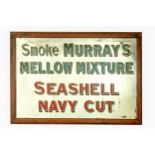 An original Advertisement or Branded Mirror, for "Smoke Murray's Mellow Mixture, Seashell Navy Cut,"