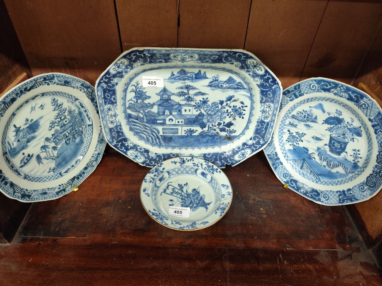 The Peter Cavan Collection of Blue & White  A rare and important large collection of 18th and 19th - Image 6 of 26