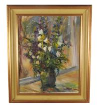 C. Graham, (XX-XXI) "Floral Bouquet," O.O.C., approx. 50cms x 40cms (19 1/2" x 16"), signed  lower