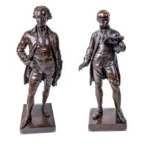 John Henry Foley, RA (1818-1874) Statues of Oliver Goldsmith and Edmund Burke a pair, bronze, each