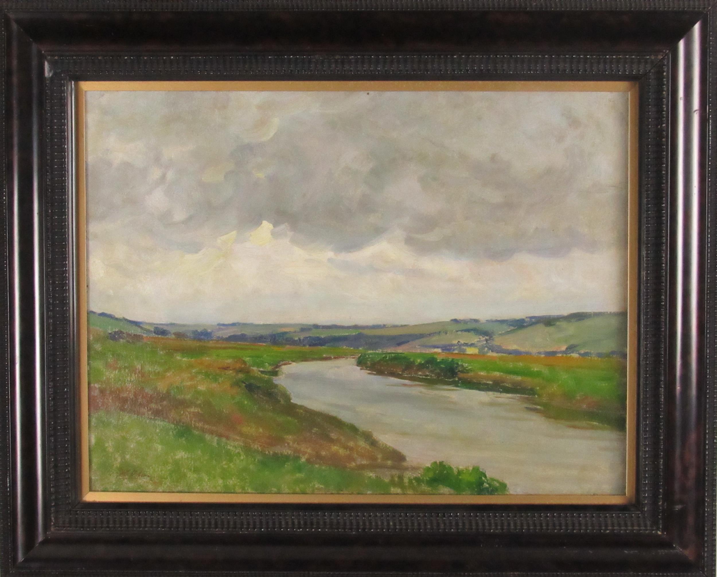 Hans Iten, Irish (1874-1930) "Bend on the Lagan" O.O.B., approx. 30cms x 40cms (12" x 16"),