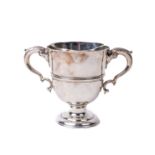 An important Irish Provincial 18th Century two handled Loving Cup, by Joseph Johns, Limerick c.