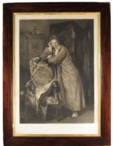 After Andrew Gedde, Scottish ARA (1783-1844) "David Wilkie, R.A.," black and white engraving by