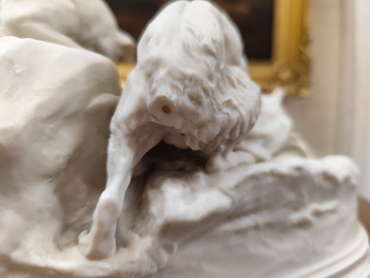 A Copeland Parian ware Model, of a group of Terriers perched outside a rabbit hole, with - Image 2 of 9