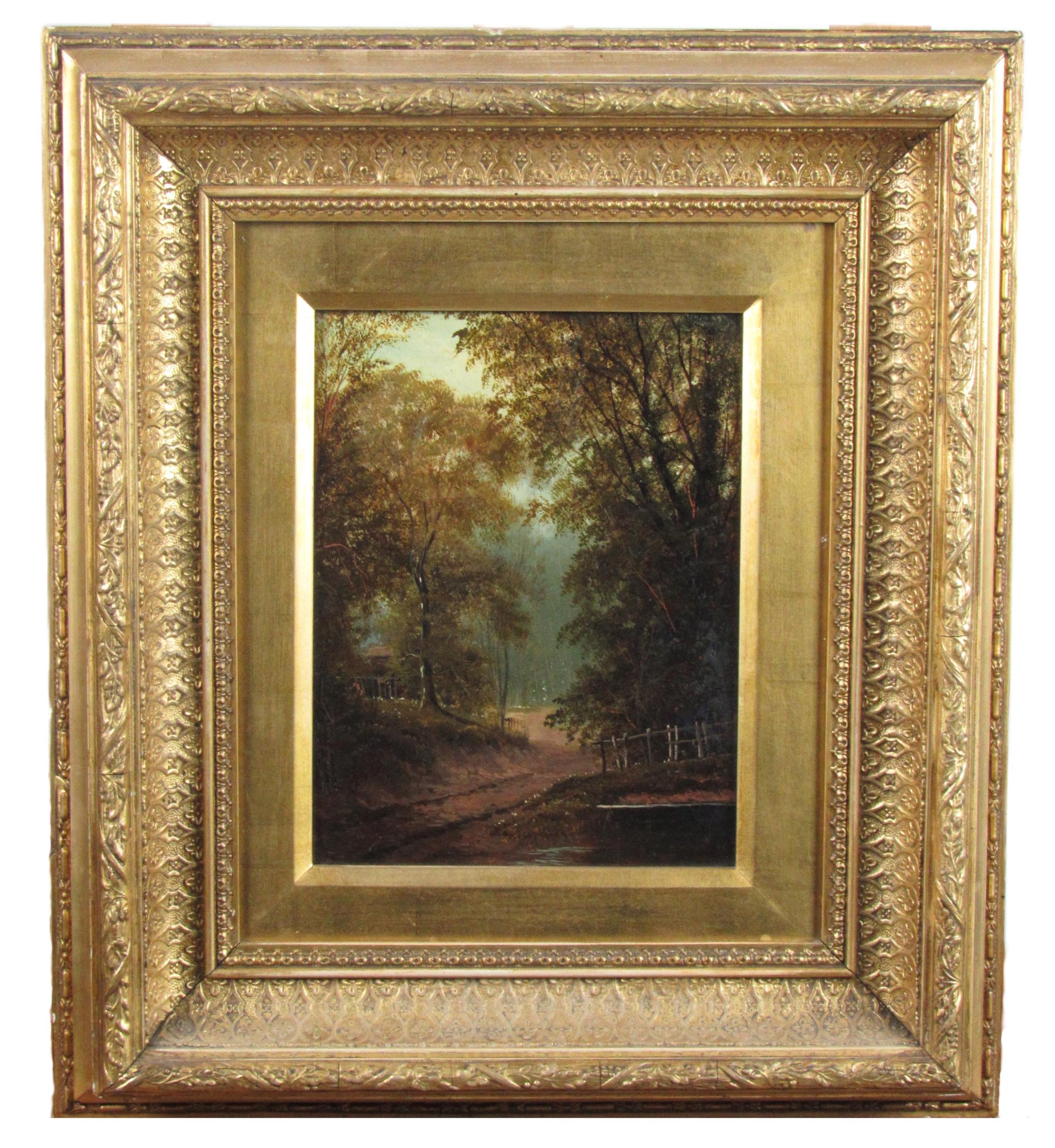 19th Century English School An attractive pair of Woodland Scenes, O.O.P., each approx. 21cms x