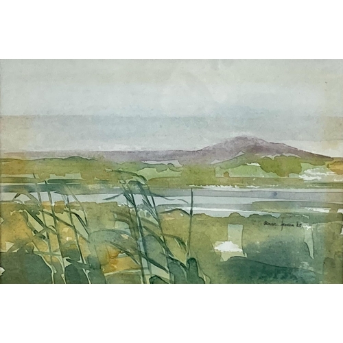 Denise Ferran, Irish (b. 1942) "Reeds at Lagg V," watercolour, approx. 16cms x 25cms (6 1/4" x 10"),