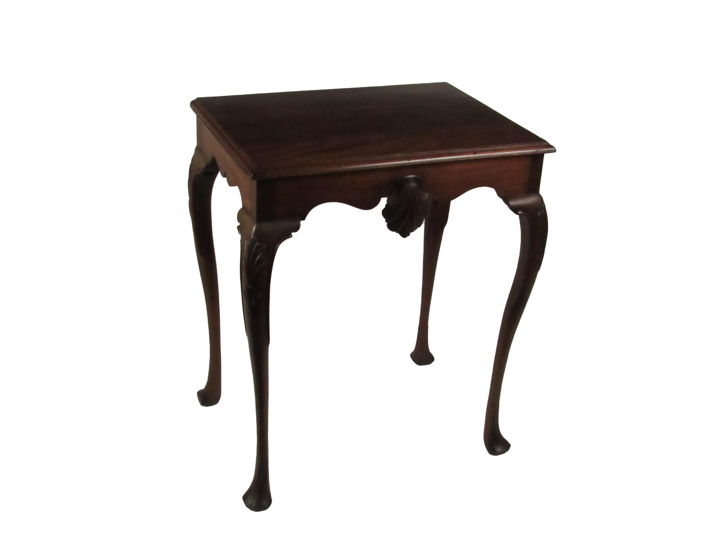 A fine quality attractive 19th Century Irish mahogany Side Table, of small proportions, the plain
