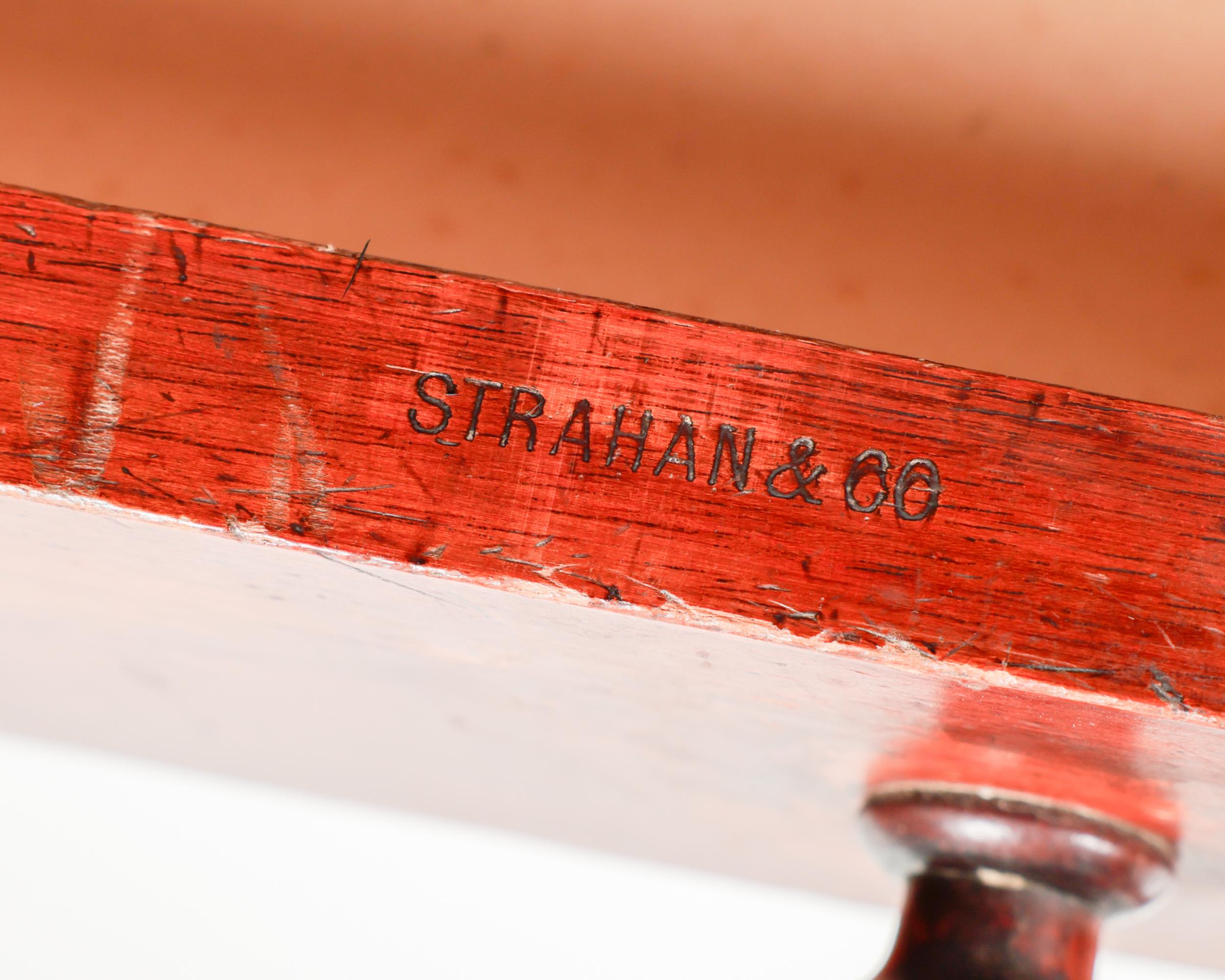 A Victorian Irish mahogany Dressing Table, by Strahan & Co. (Dublin), stamped and numbered ' - Image 2 of 3