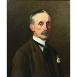 Augustus Burke RHA (1838-1891)   "Portrait of Walter Osborne," oils on canvas 60cms x 50cms (24” x