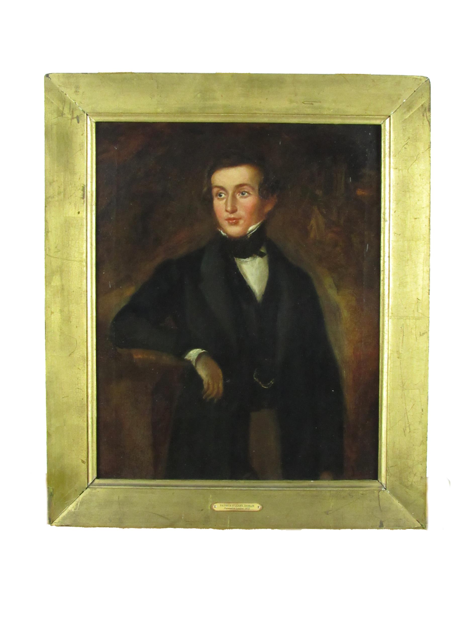 John Butler Yeats, RHA (1839-1922) "Patrick O'Leary," O.O.C., half length portrait of a young