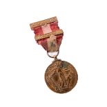 Military: Irish Army - The Emergency - A Re-Na-Prainne Seirbhis Naisiumta 1939-1946 Medal with red