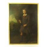 Sir Henry Raeburn (1756-1823) (Follower of)  "Portrait of a Boy in Kilt with Fishing Rod  c.