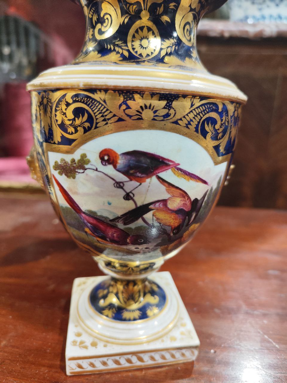 A pair of attractive 19th Century Meissen porcelain two handled hand painted and gilt highlighted - Image 8 of 11