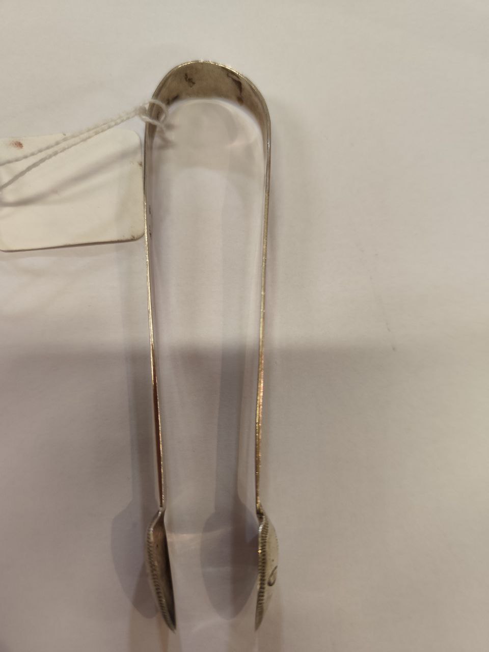 An early Irish Georgian silver Sugar Tongs, of bright cut design, by Robert Forbes, Dublin c. - Image 4 of 10