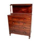 An attractive 19th Century Chiffonier Chest, in the manner of Gillows, the two shelf top with half