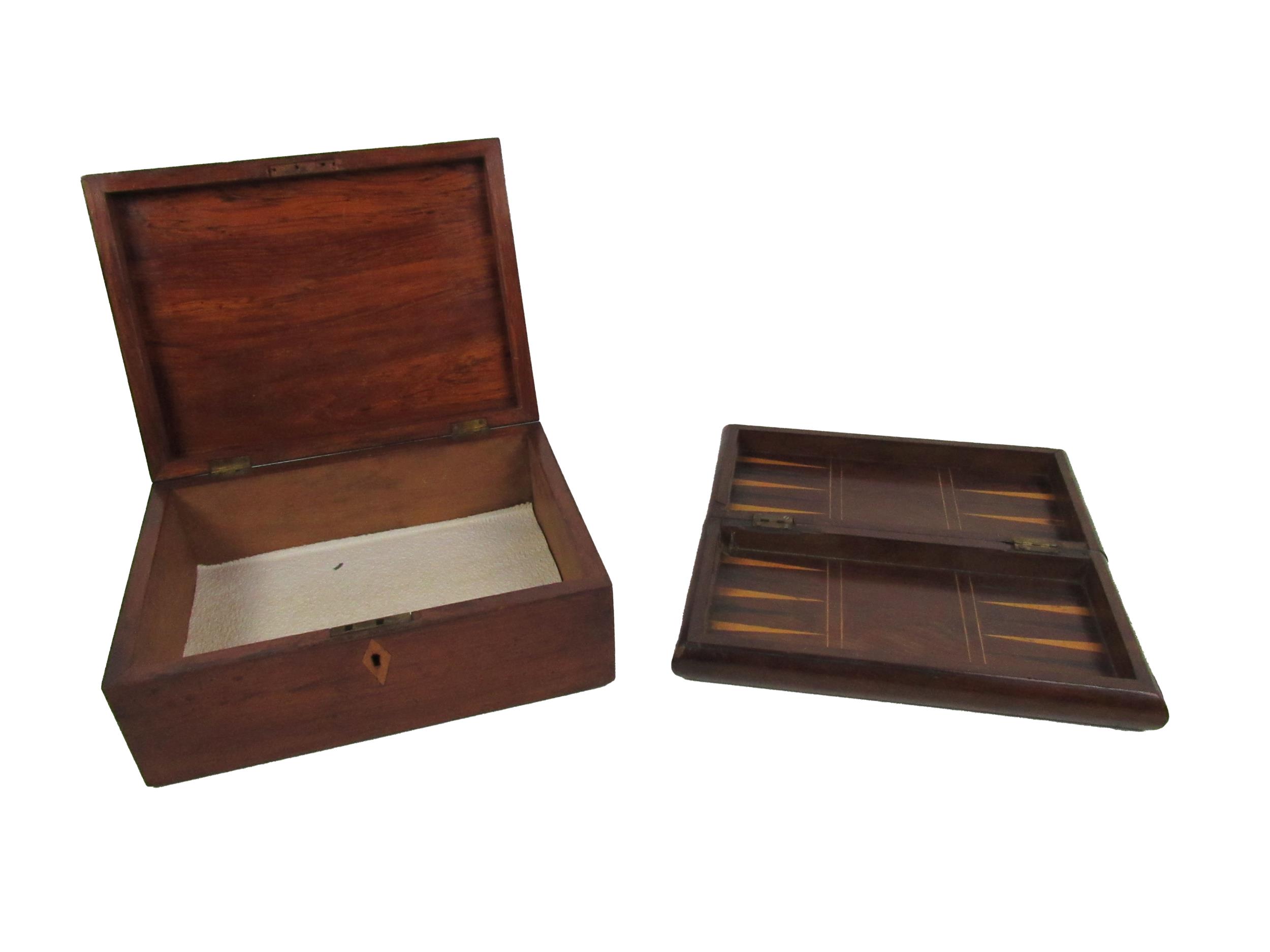 A 19th Century Irish 'Killarney Wood' folding Chess Board; together with an attractive Sewing Box - Image 2 of 9